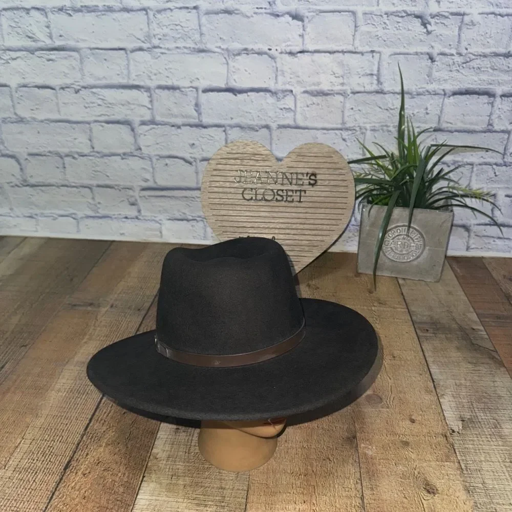 Resistol NRA Dark Brown Wool Felt Western Cowboy Hat Size Medium